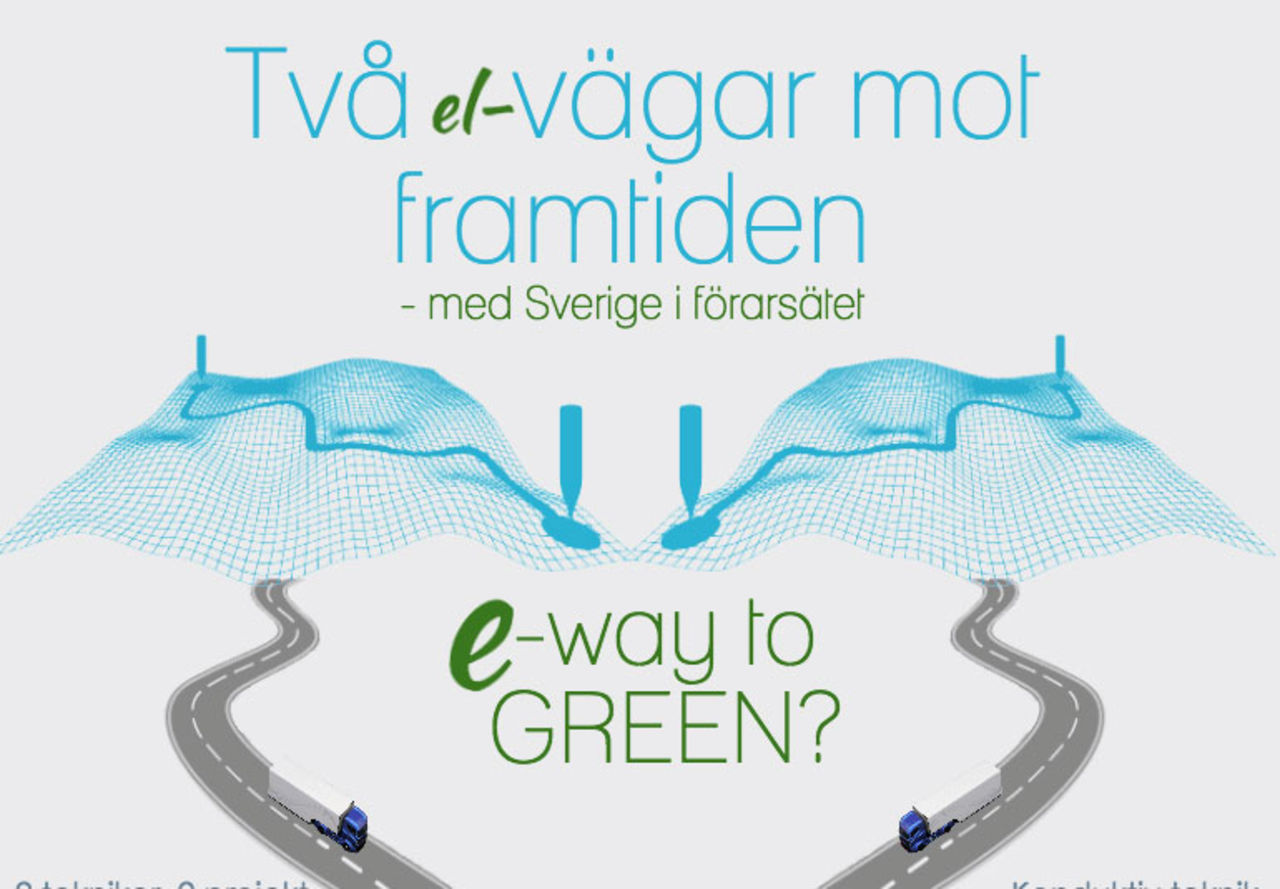 Infografik över Sveriges elvägar