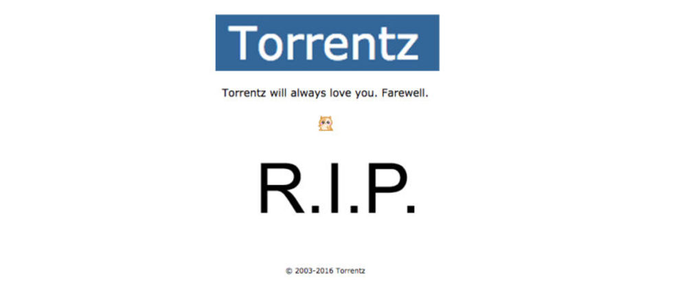 Torrentz.eu har stängts ner