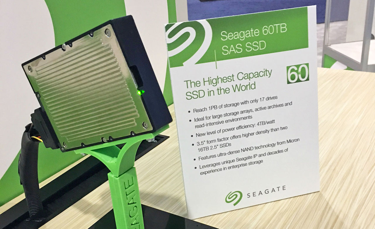 Seagate presenterar en SSD på 60TB