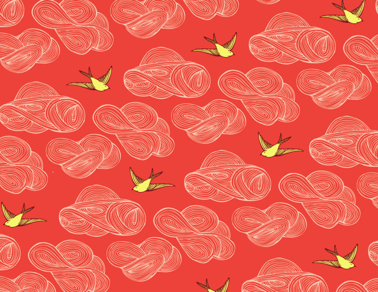 Julia Rothmans fina tryck som tapeter 