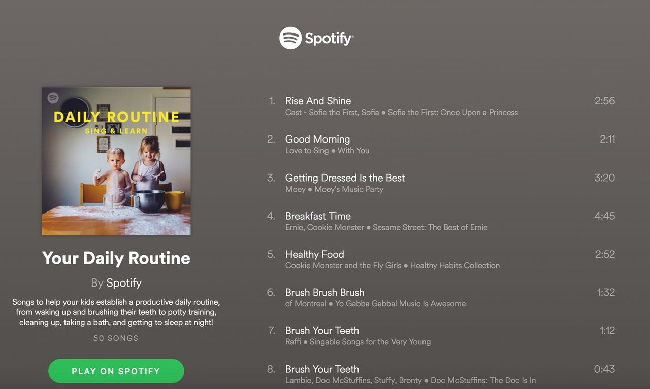 Spotify lanserar ny barnkategori