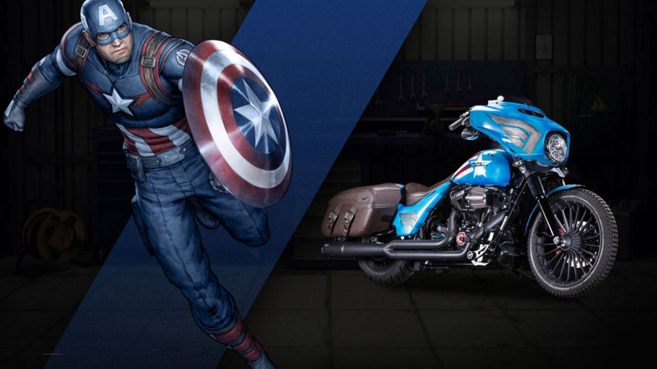 Harley-Davidson gör specialmodeller åt Marvel