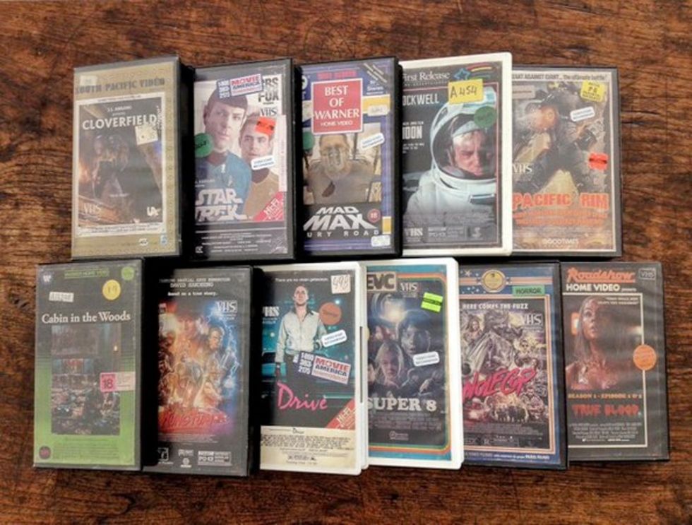 VHS-omslag för moderna filmer