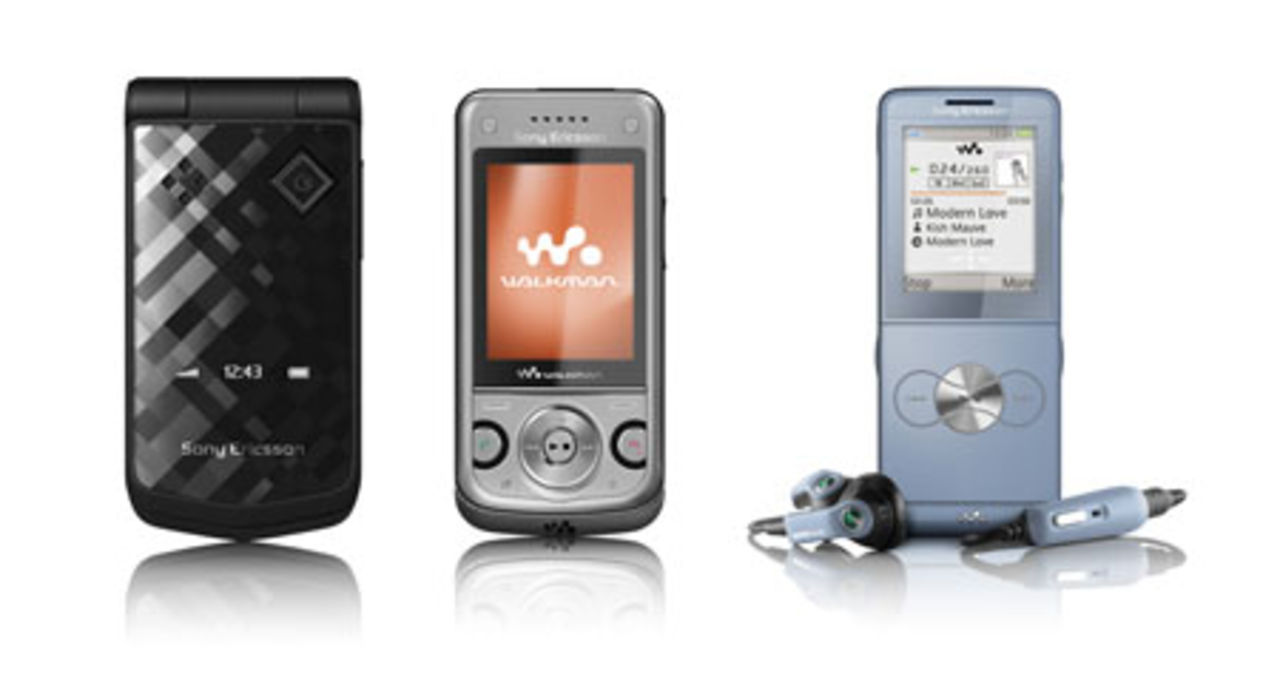 Tre nya mobiler från Sony Ericsson
