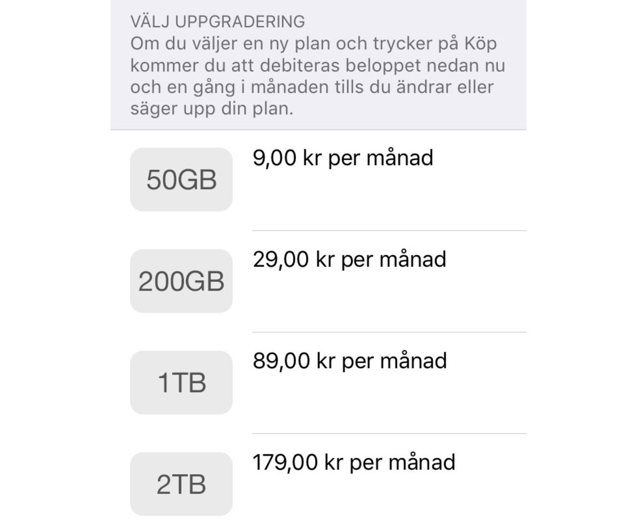 Nu kan man uppgradera till 2TB lagring på iCloud