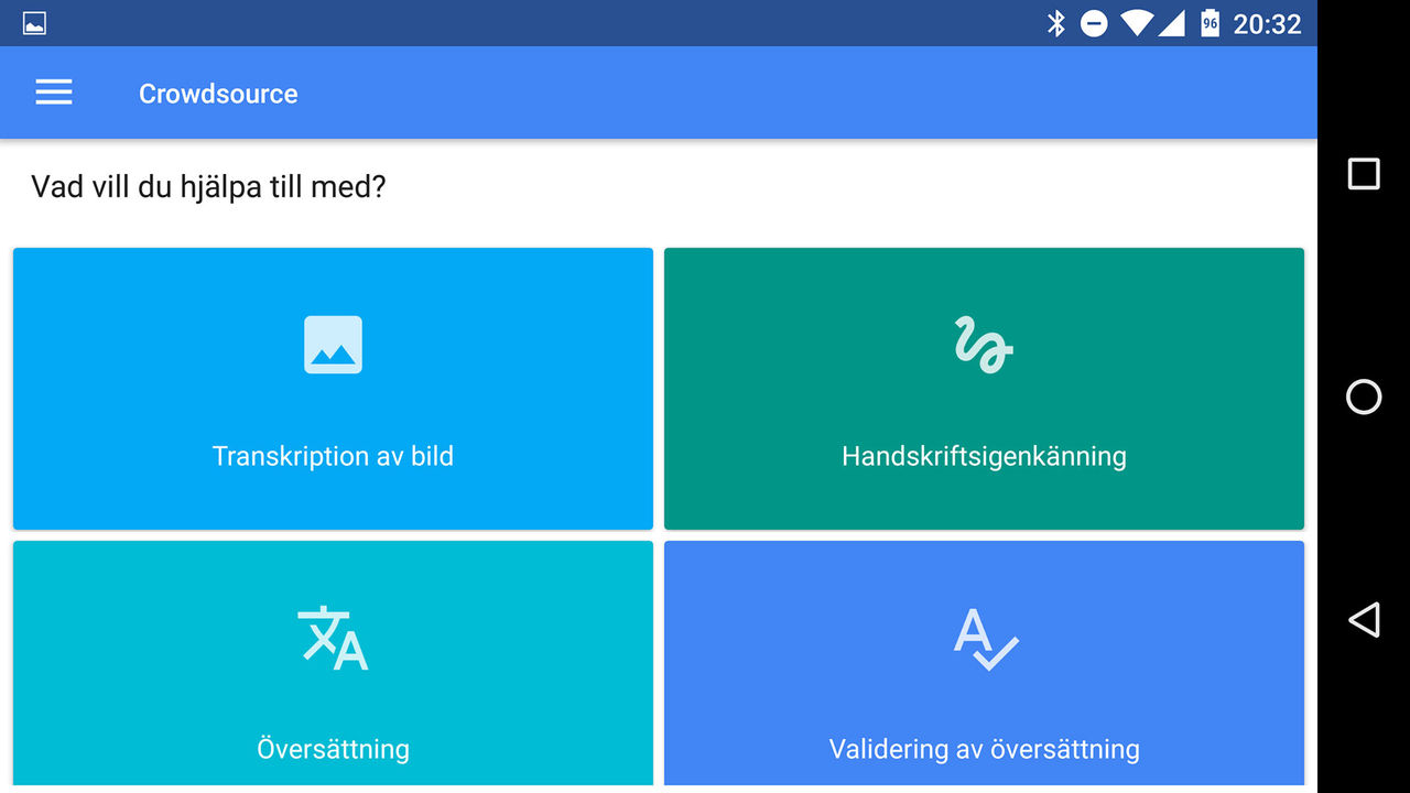 Hjälp Google med översättningar och annat med appen Crowdsource