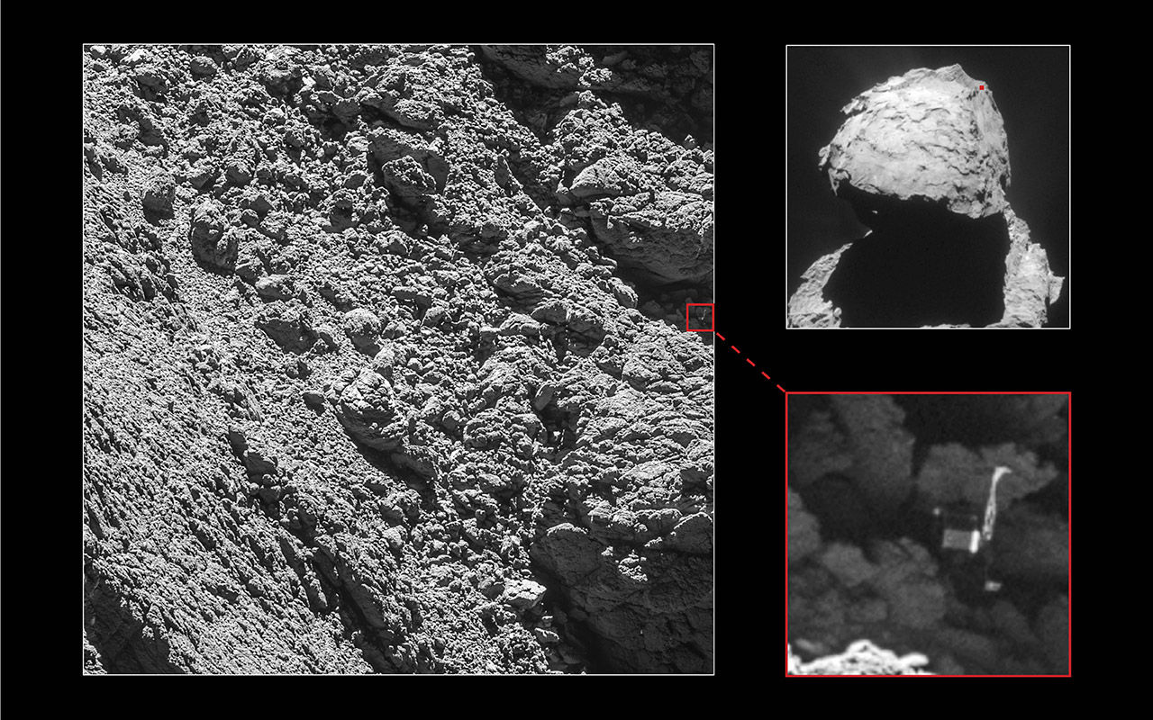 ESA har hittat sin försvunna kometlandare Philae