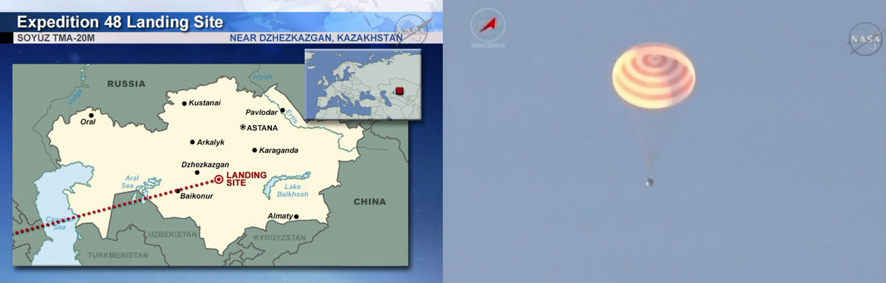 Expedition 48 åter på jorden