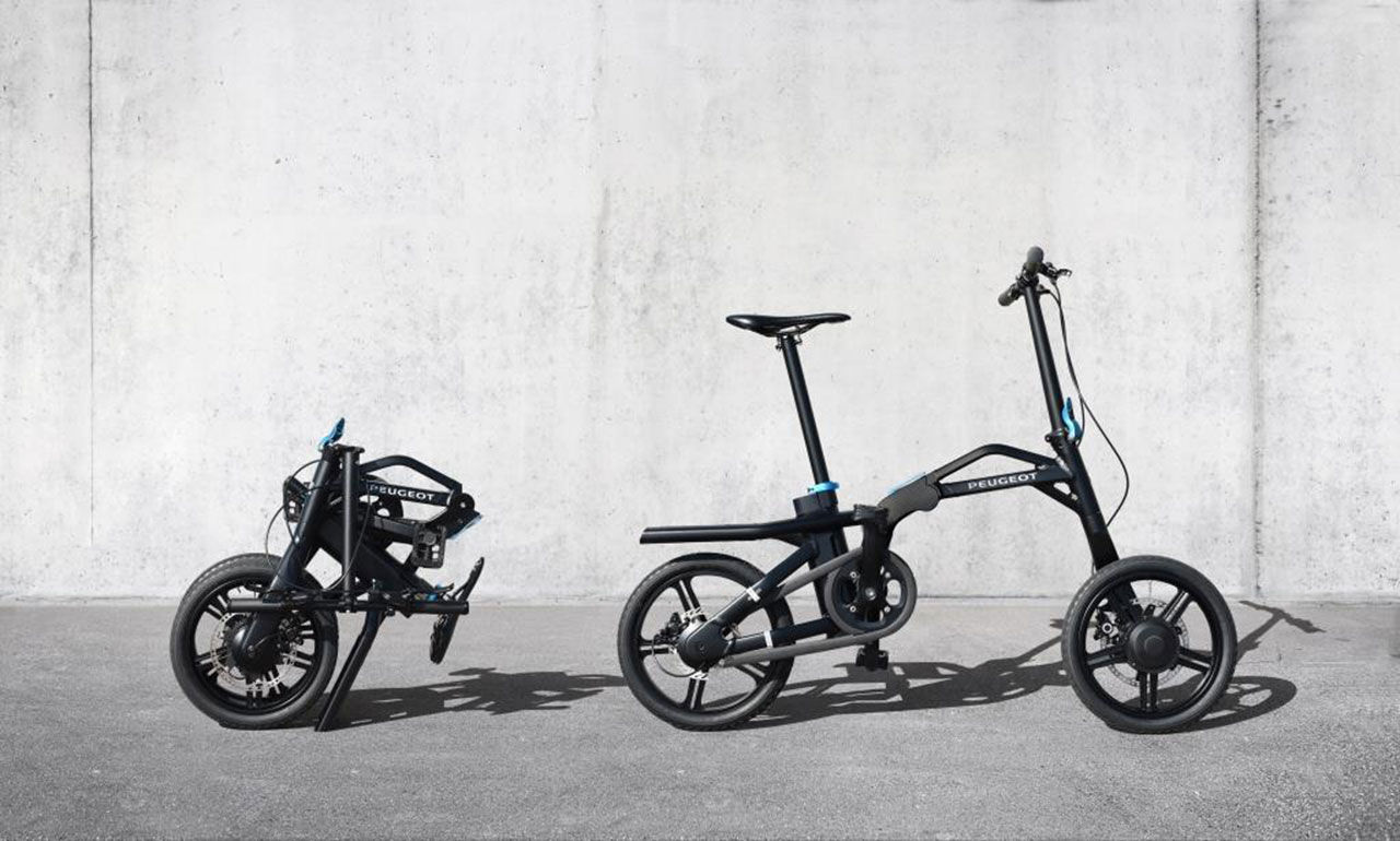 Peugeot visar ihopfällbar elcykel