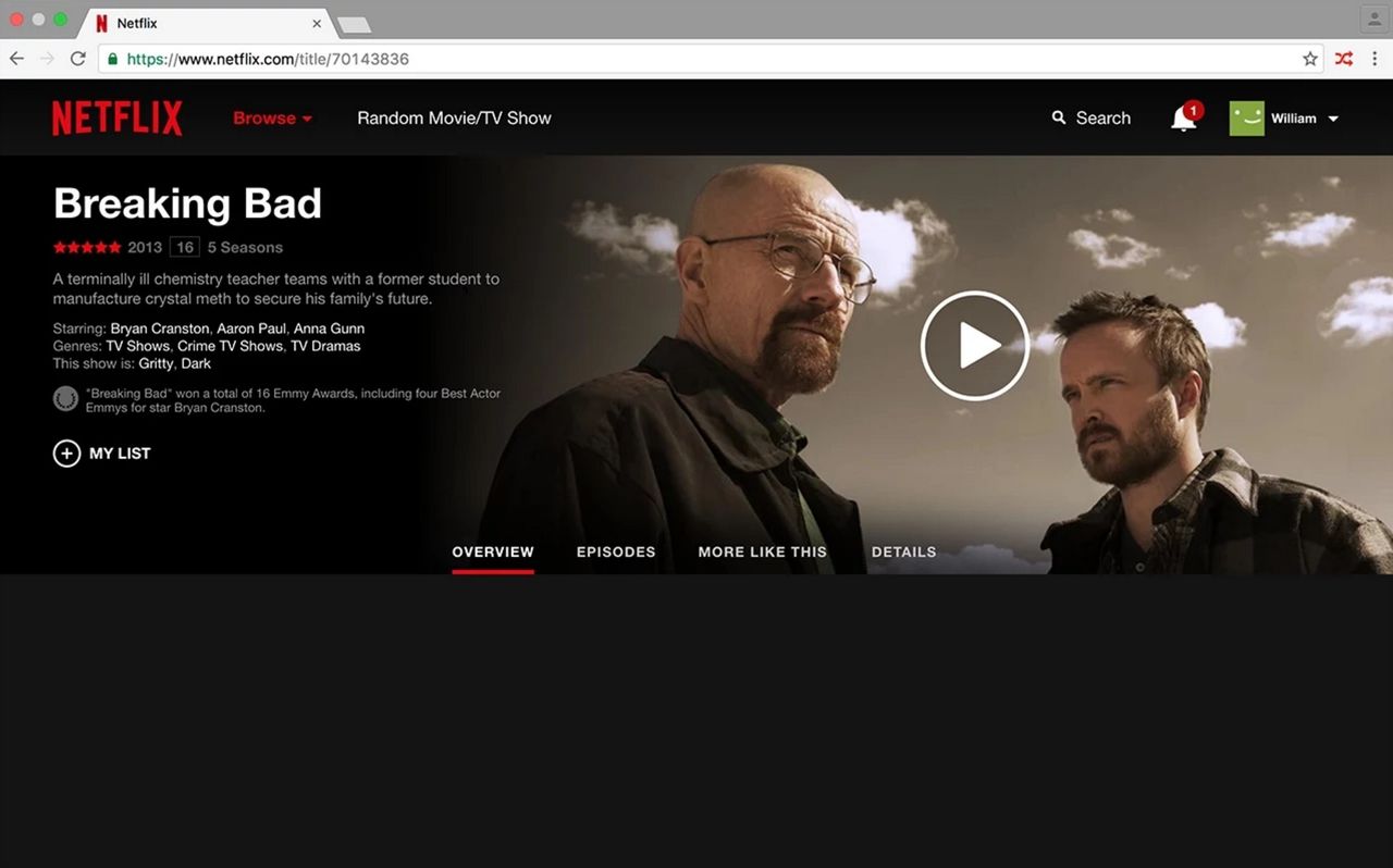 Välj slumpad film med Netflixknapp