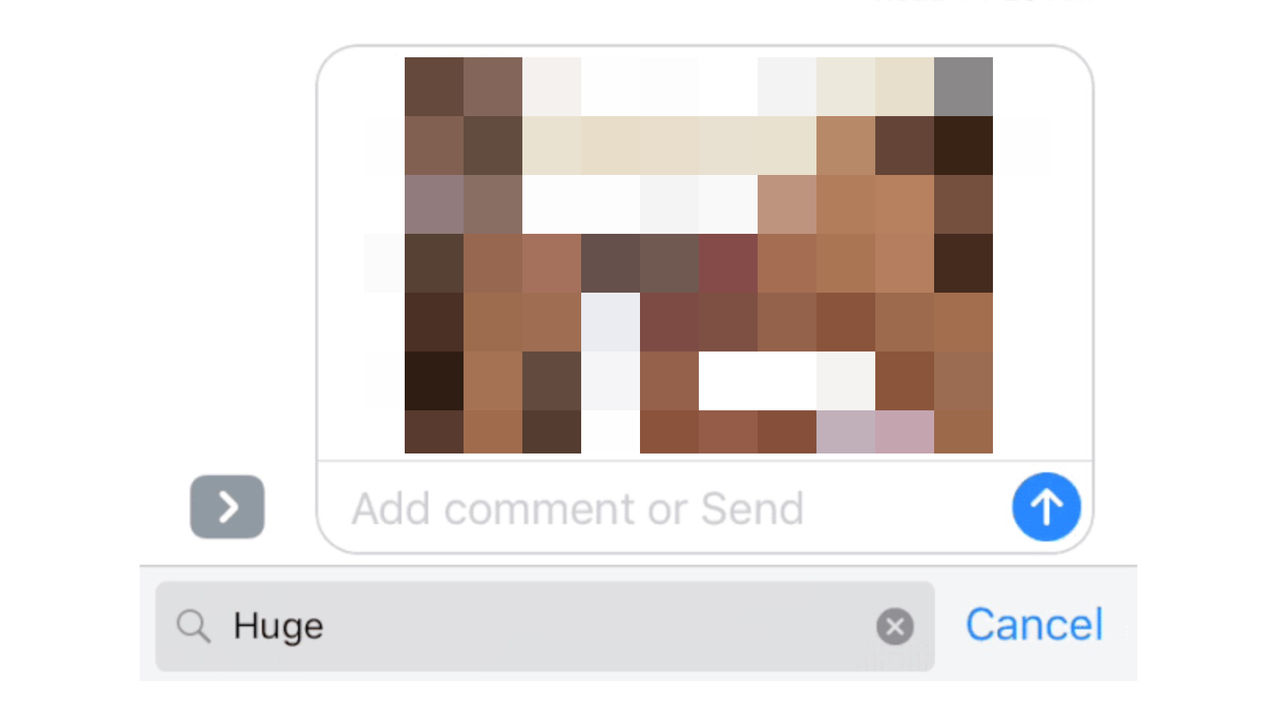 Porr och nazism i Meddelanden i iOS 10