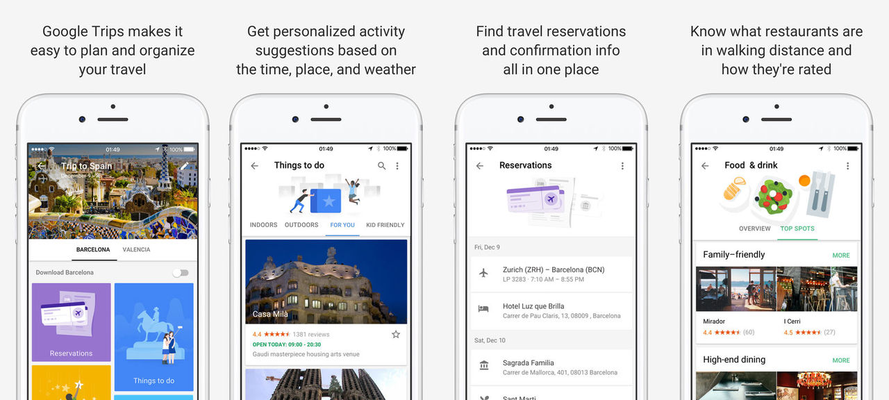 Google släpper reseappen Trips