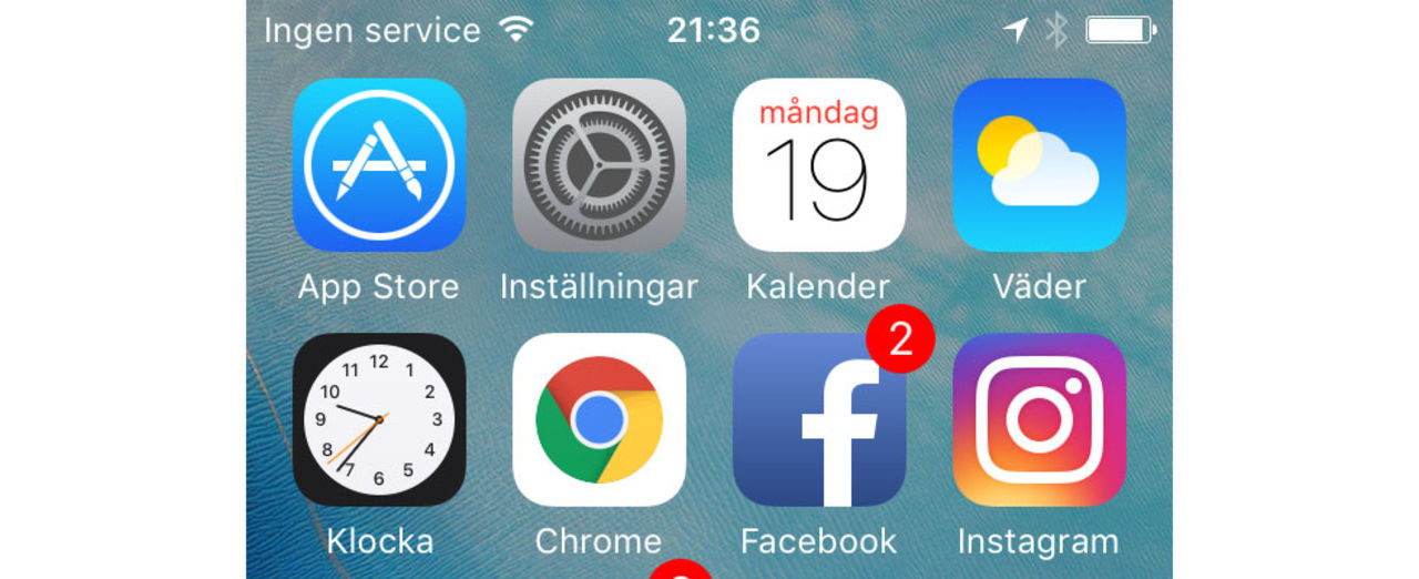Använd inte iPhone 7 i flygplansläge