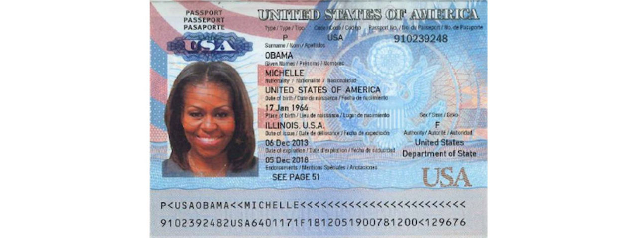 Hackers läcker kopia av Michelle Obamas pass på nätet