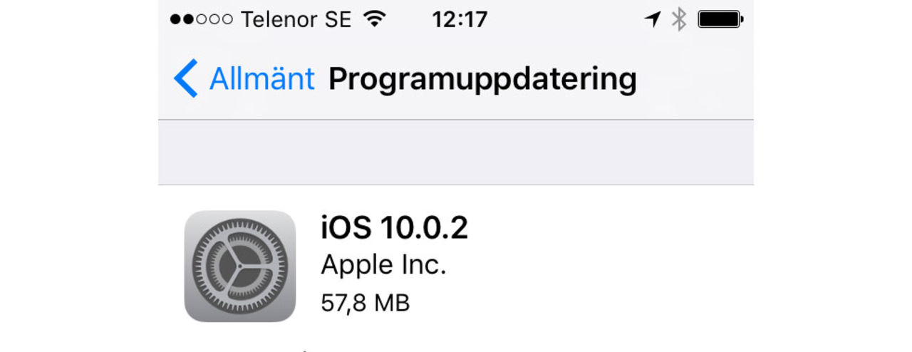 Apple släpper buggfix till iOS
