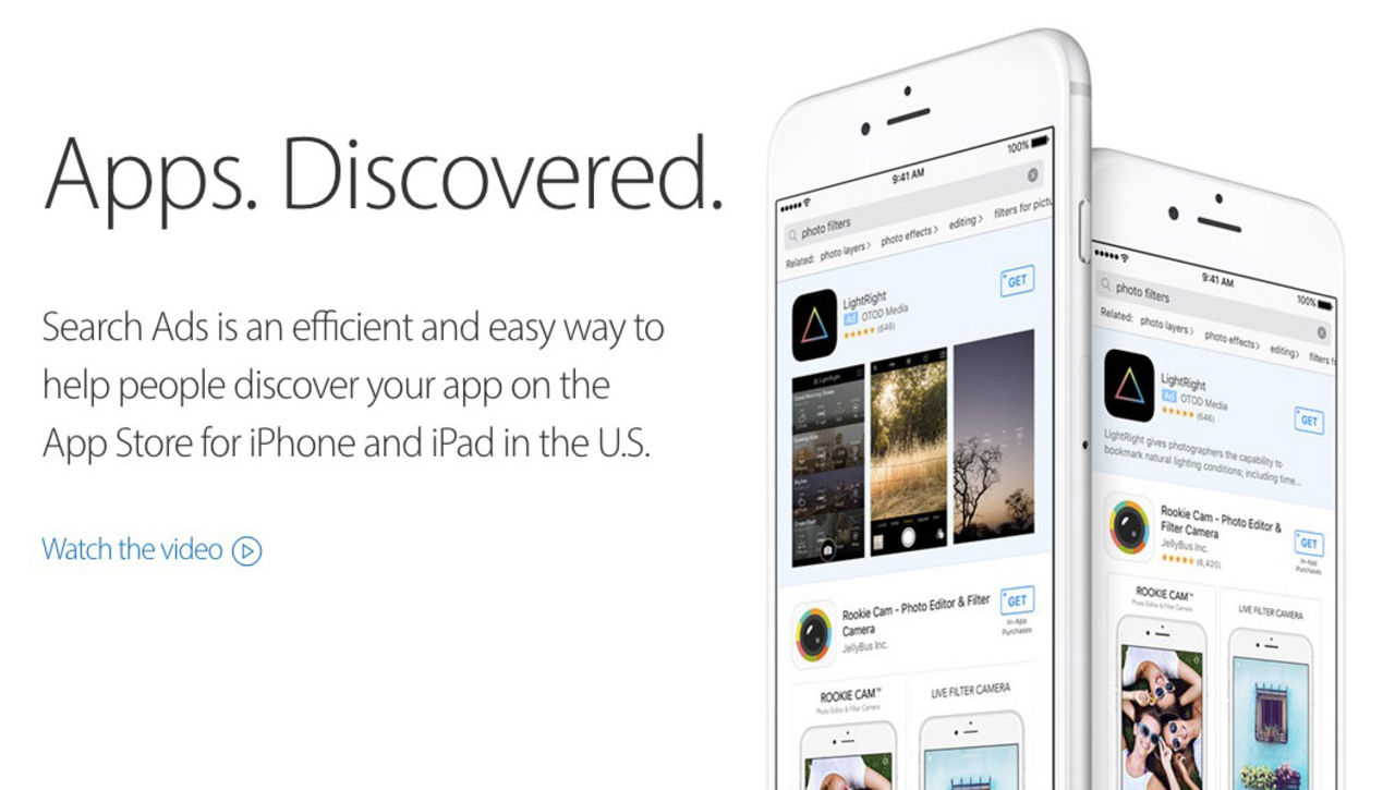 Nu kommer det annonser till App Store