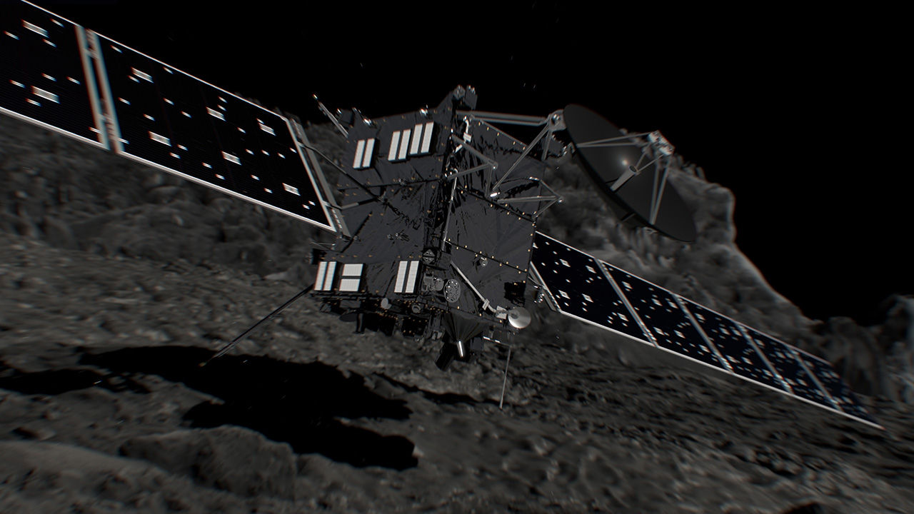 I dag störtar Rosetta