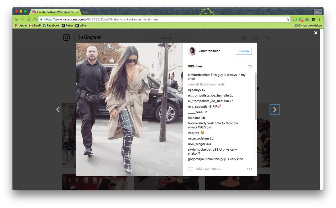 Sociala medier delvis delaktiga i att Kim Kardashian blev rånad