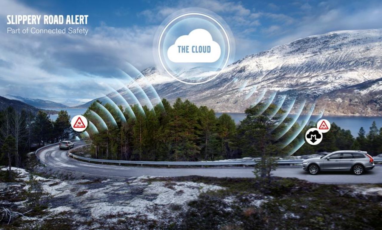 Volvos bilar börjar kommunicera med varandra