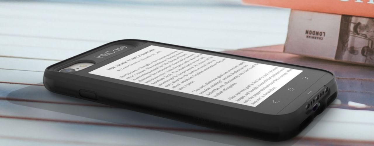 InkCase i7 fixar en skärm på iPhone 7:s baksida