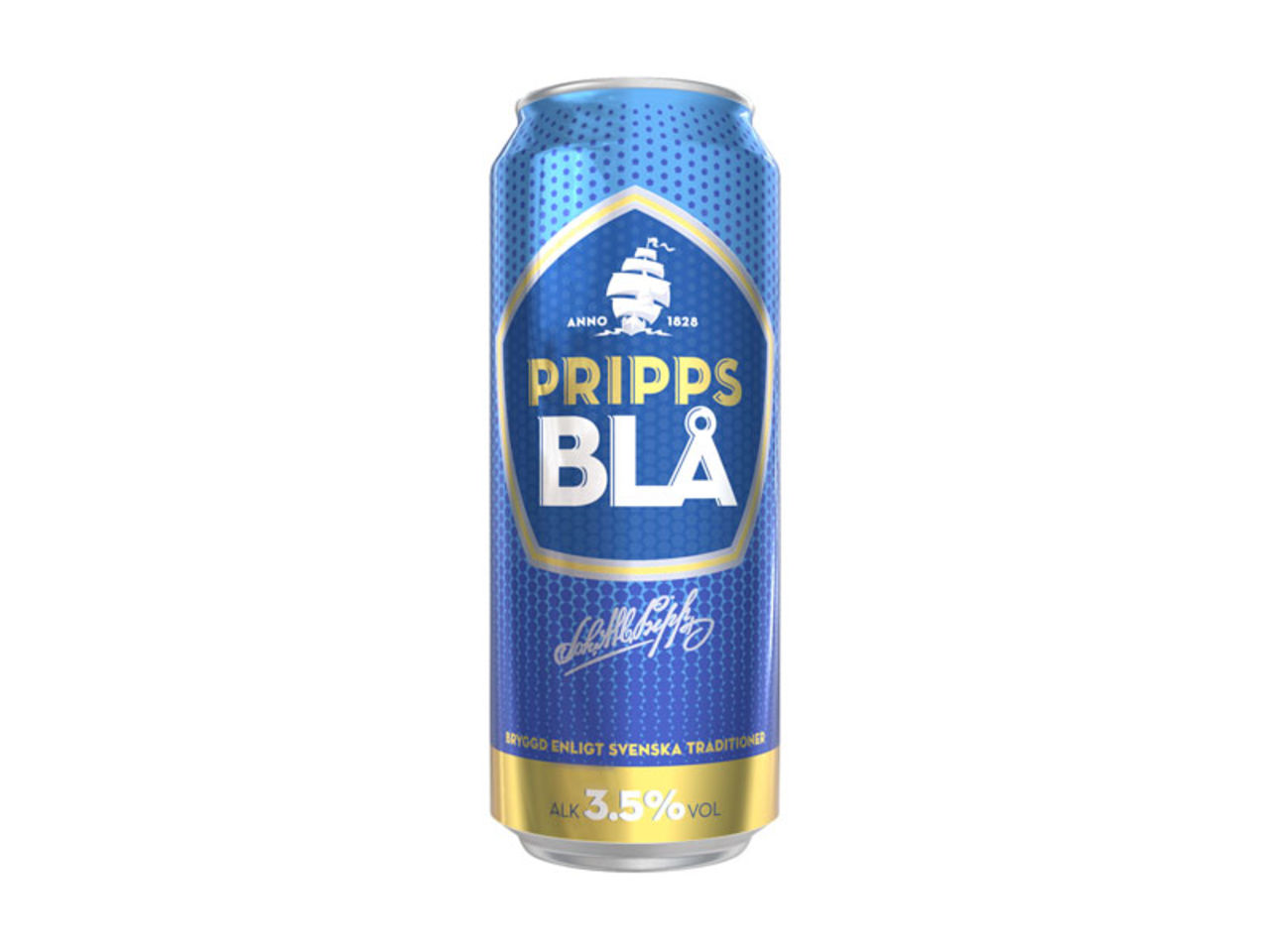 Pripps Blå byter burk