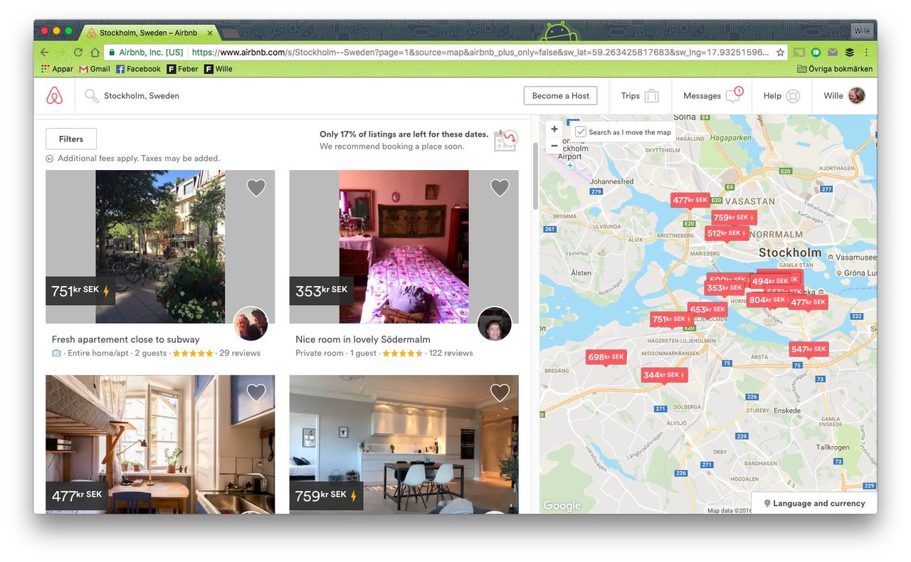 Airbnb-värdar upptaxeras av Skatteverket