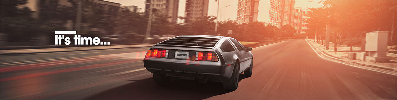 Det är dags att boka din nya DeLorean DMC-12 nu