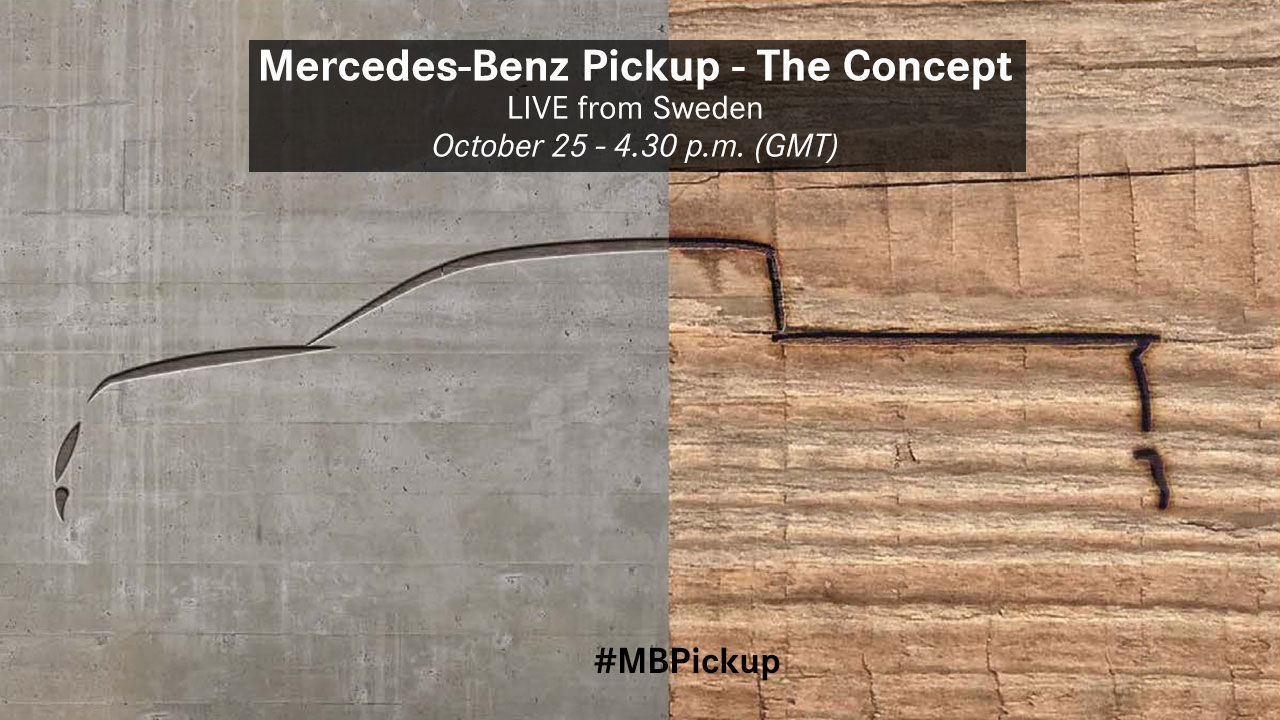 Den 25 oktober visar Mercedes upp sin pickup