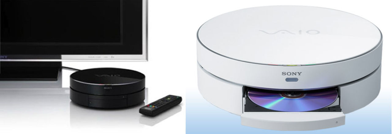 Två runda Vaio HTPC