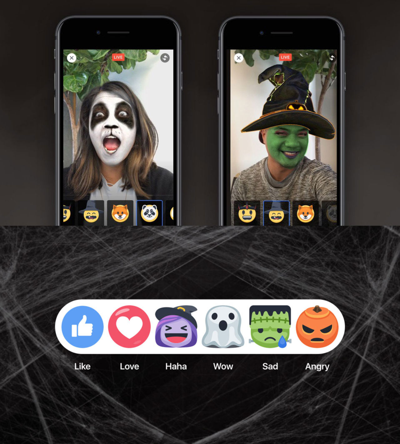 Facebook spexar till det under Halloween