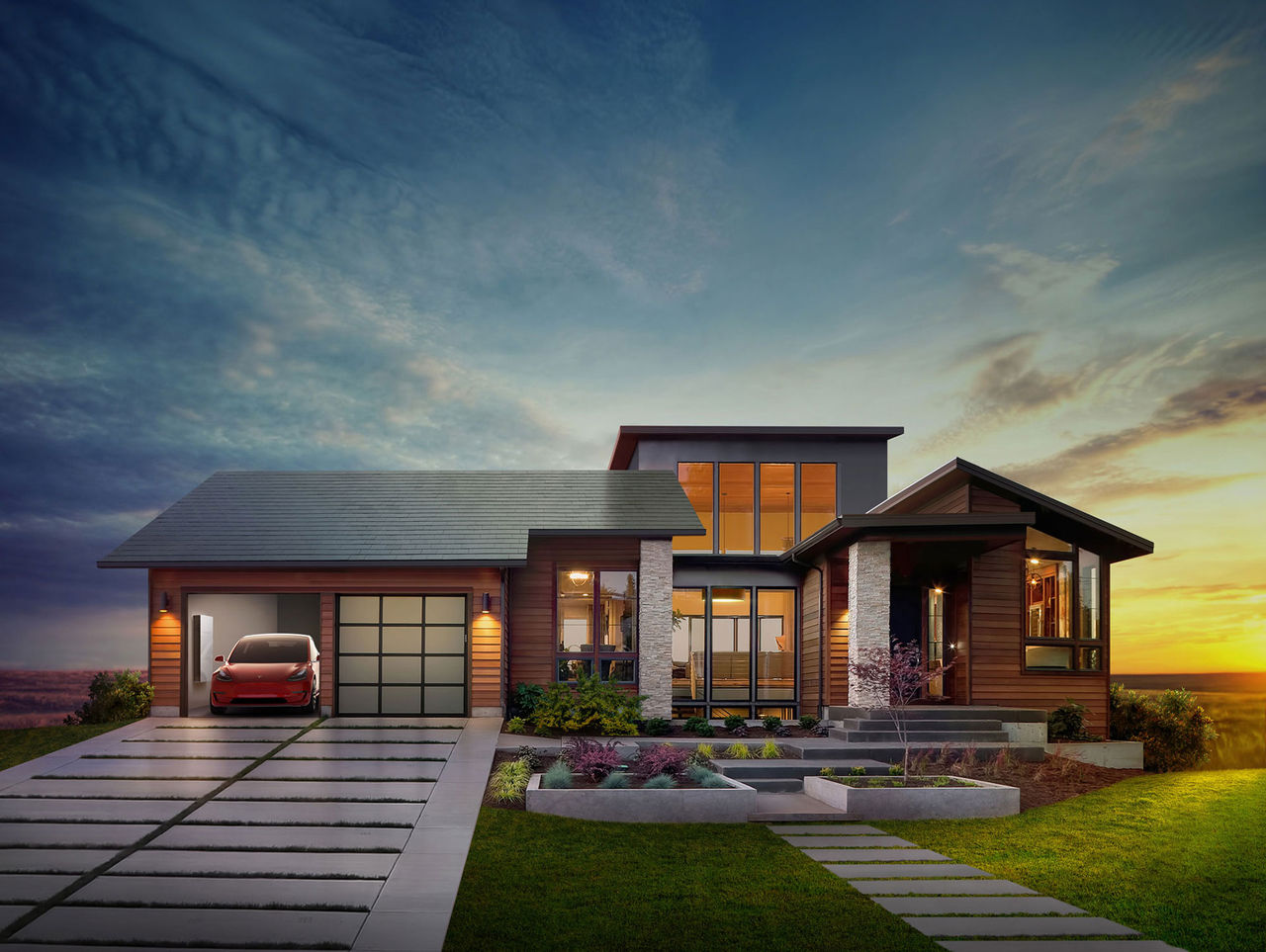 Tesla och SolarCity visar upp Solar Roof och Powerwall 2