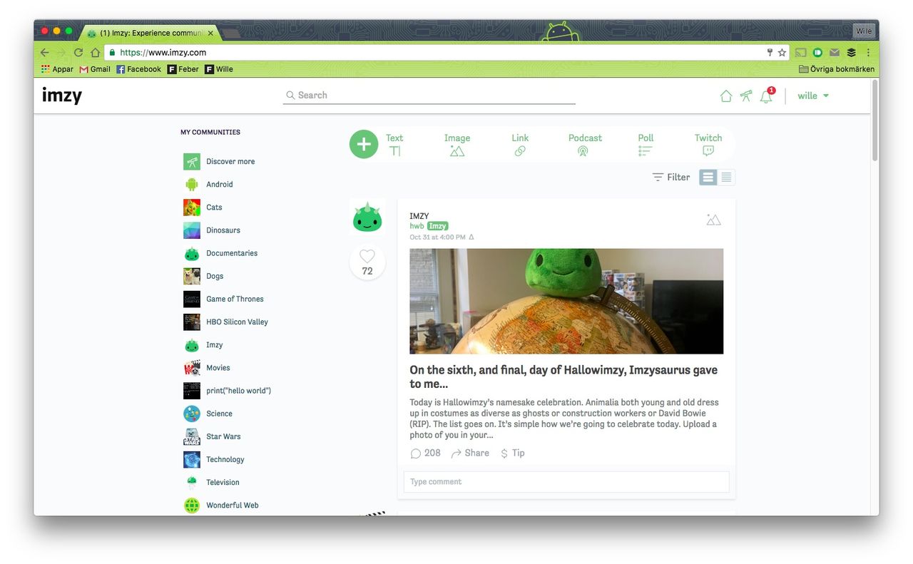Diksussionsforumet Imzy nu öppet för alla
