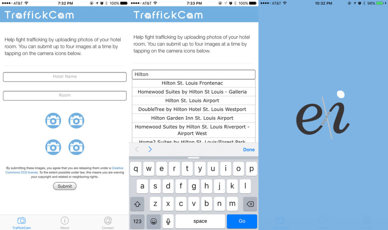 Fota hotellrum för att sätta dit traffickers