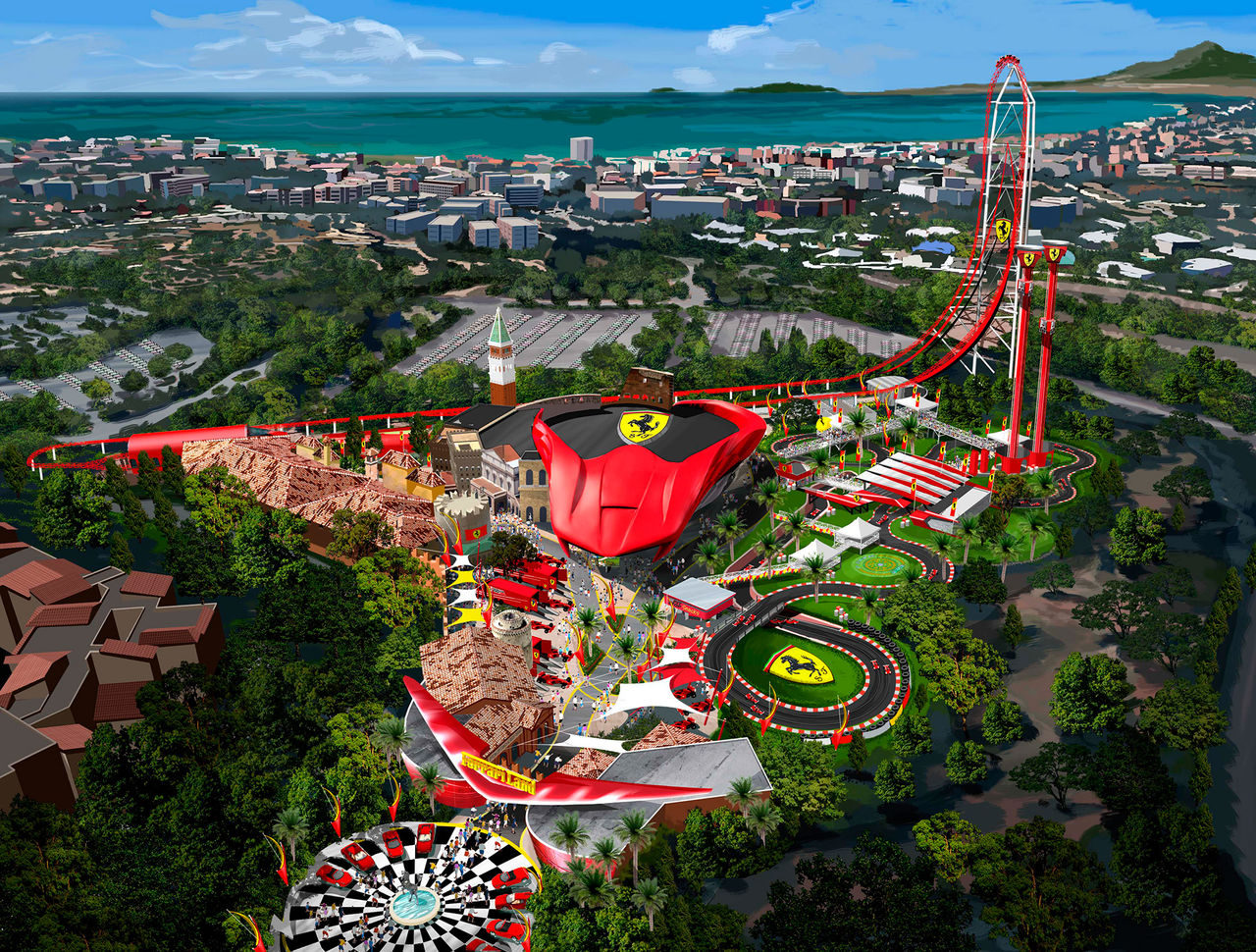 Ferrari Land i PortAventura öppnar nästa år