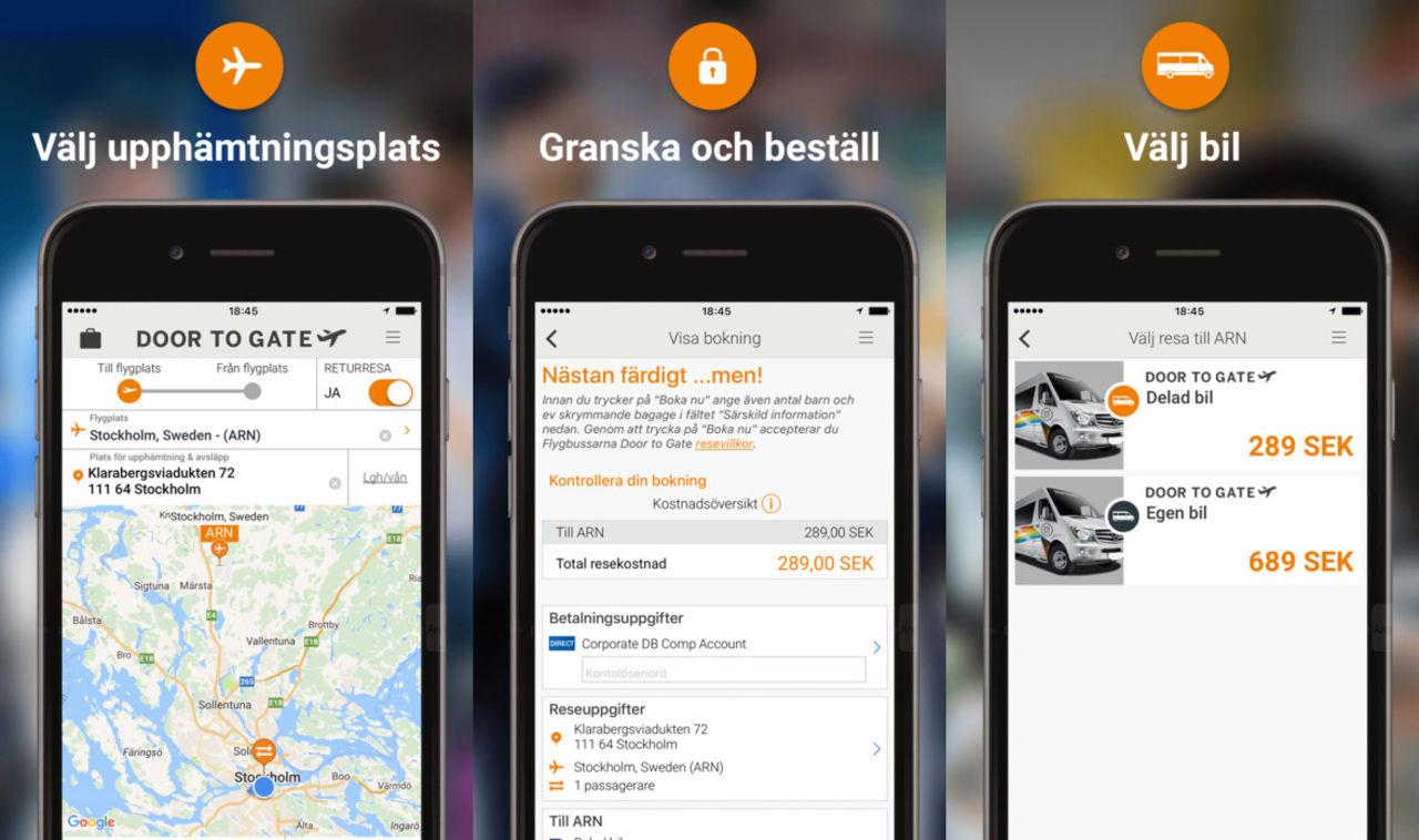 Flygbussarna lanserar Door to Gate