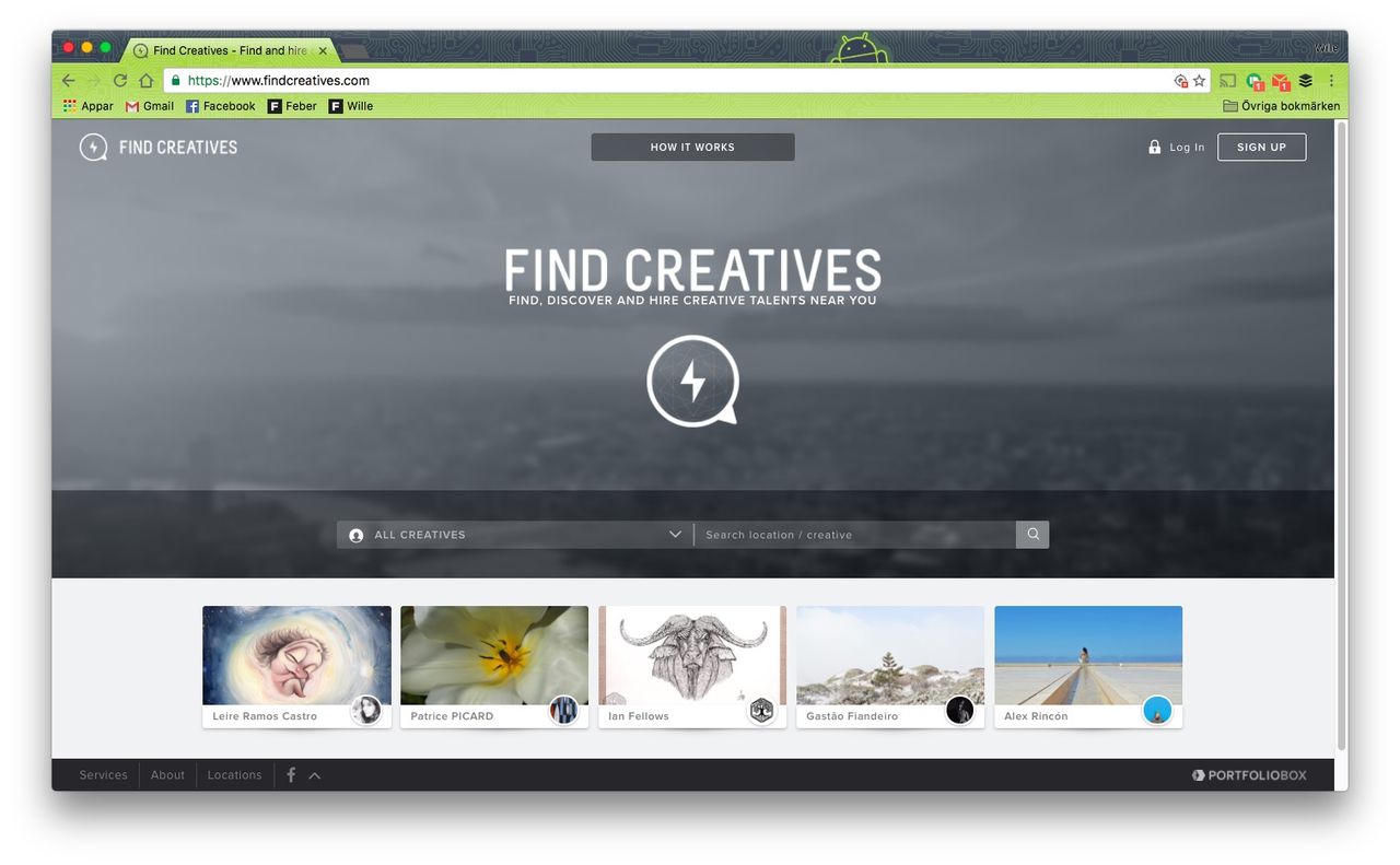 Hitta kreatörer med tjänsten Find Creatives