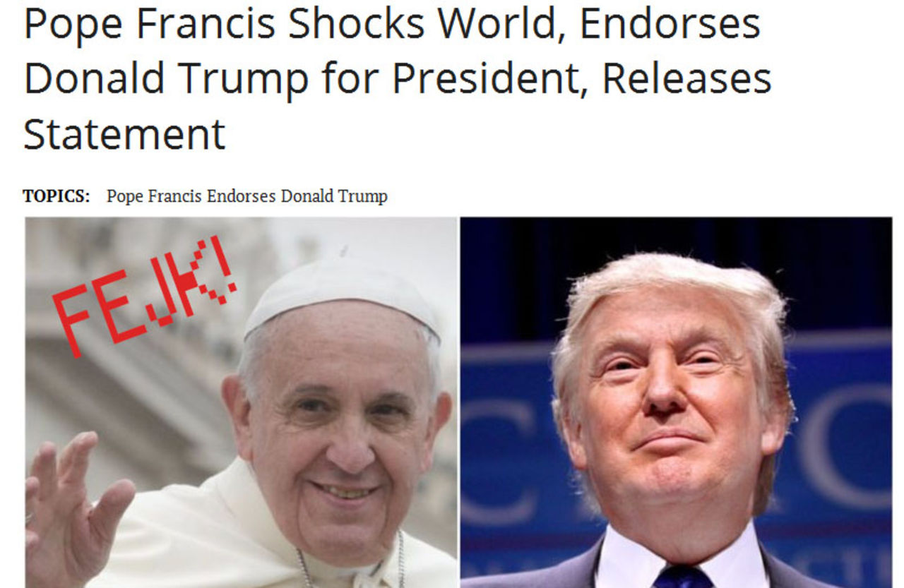 Fejkade nyheter engagerade mer än äkta innan USA-valet