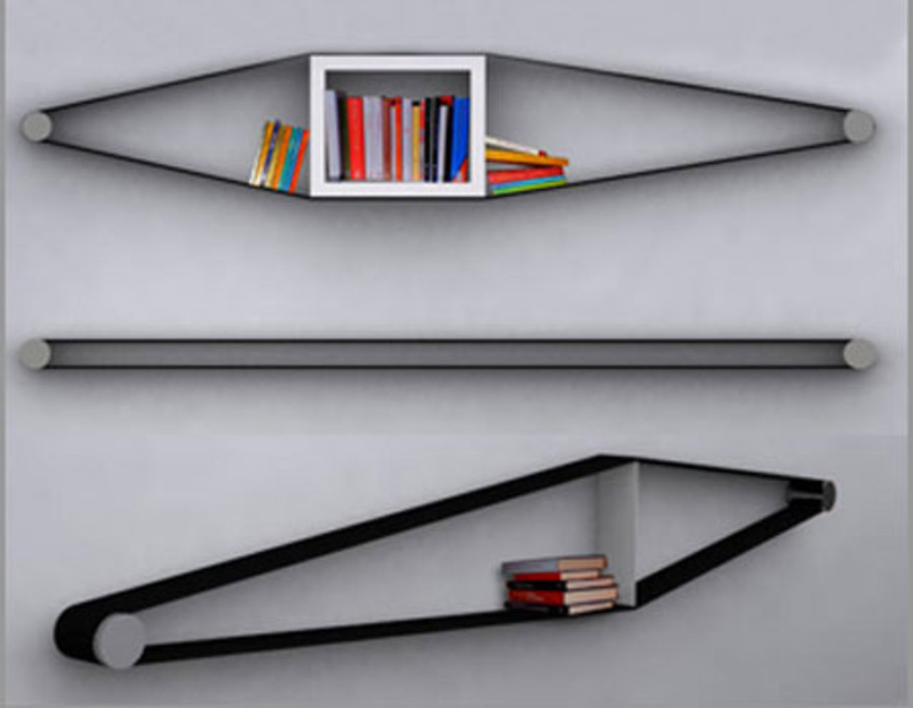 Spänstig bokhylla av Arianna Vivenzio