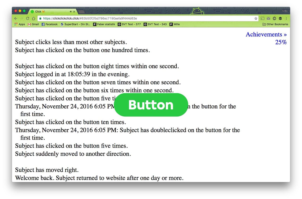 Clickclickclick håller koll på dig och vad du gör på skärmen