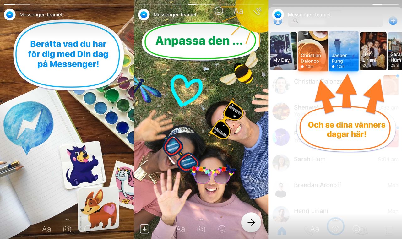 Facebook Messenger rullar ut Stories-funktion