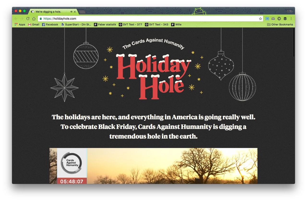 Cards Against Humanity crowdfundar ett enormt hål
