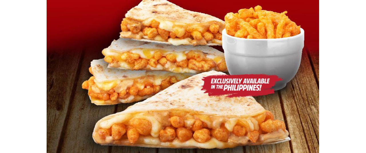 Quesadillas fyllda med Cheetos hos Taco Bell