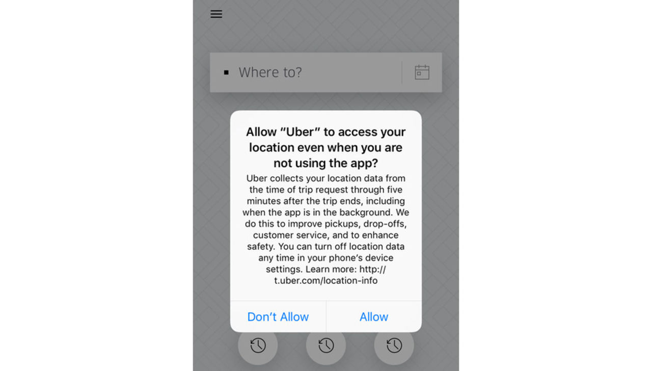 Uber vill hålla koll på var du är även när du inte använder appen