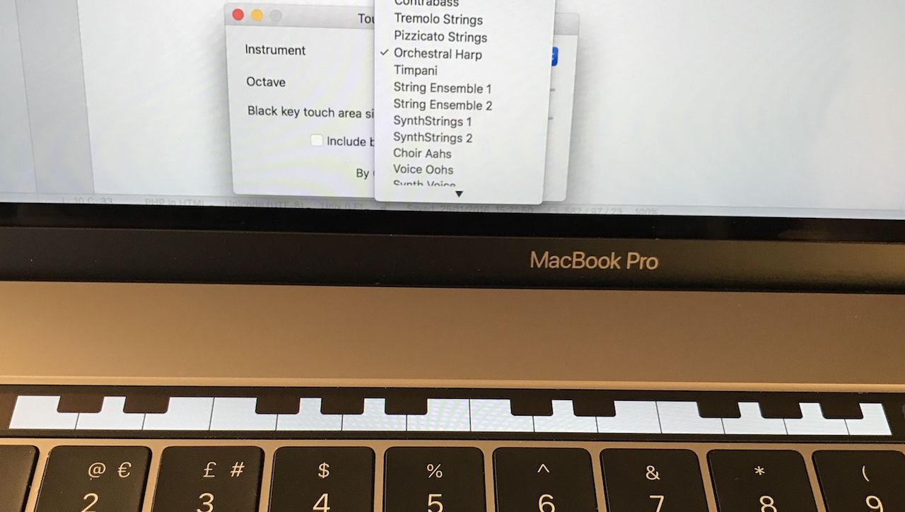 Nu kan du spela piano på MacBook Pros TouchBar