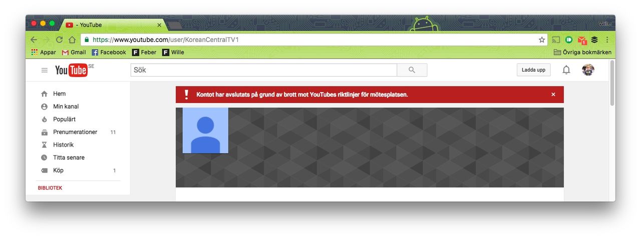 YouTube stänger ner nordkoreansk propagandakanal