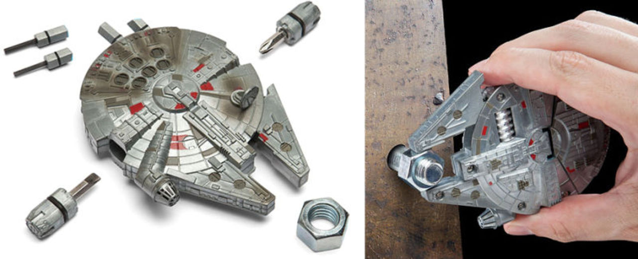 Multiverktyg som ser ut som Millenium Falcon