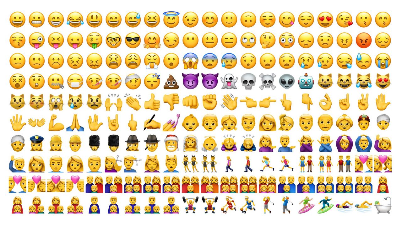 Sök efter emojis direkt i texten