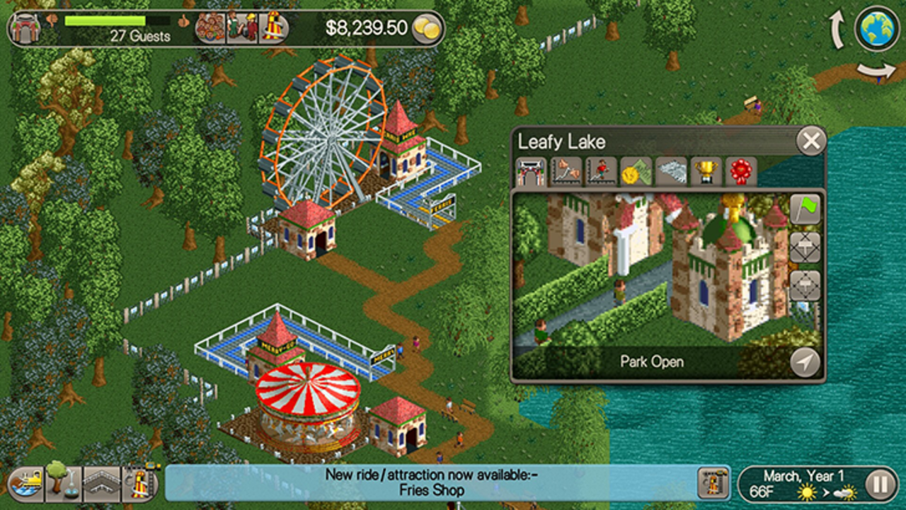 Klassikern RollerCoaster Tycoon ute nu till iOS och Android