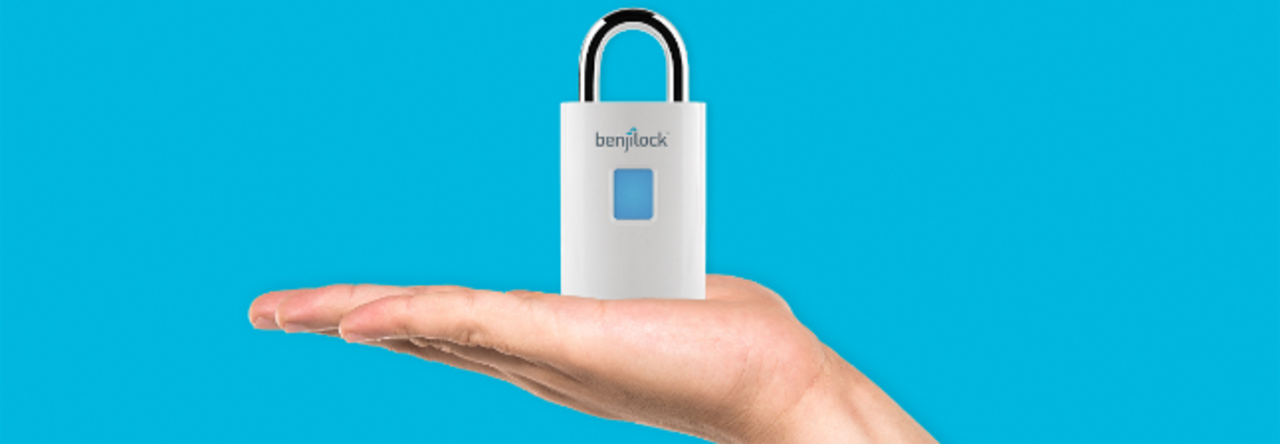 BenjiLock är ett hänglås med fingeravtrycksläsare