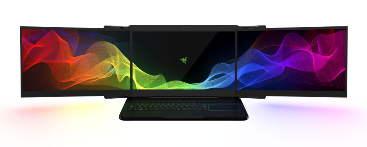 Razer visar bärbar konceptdator med tre skärmar